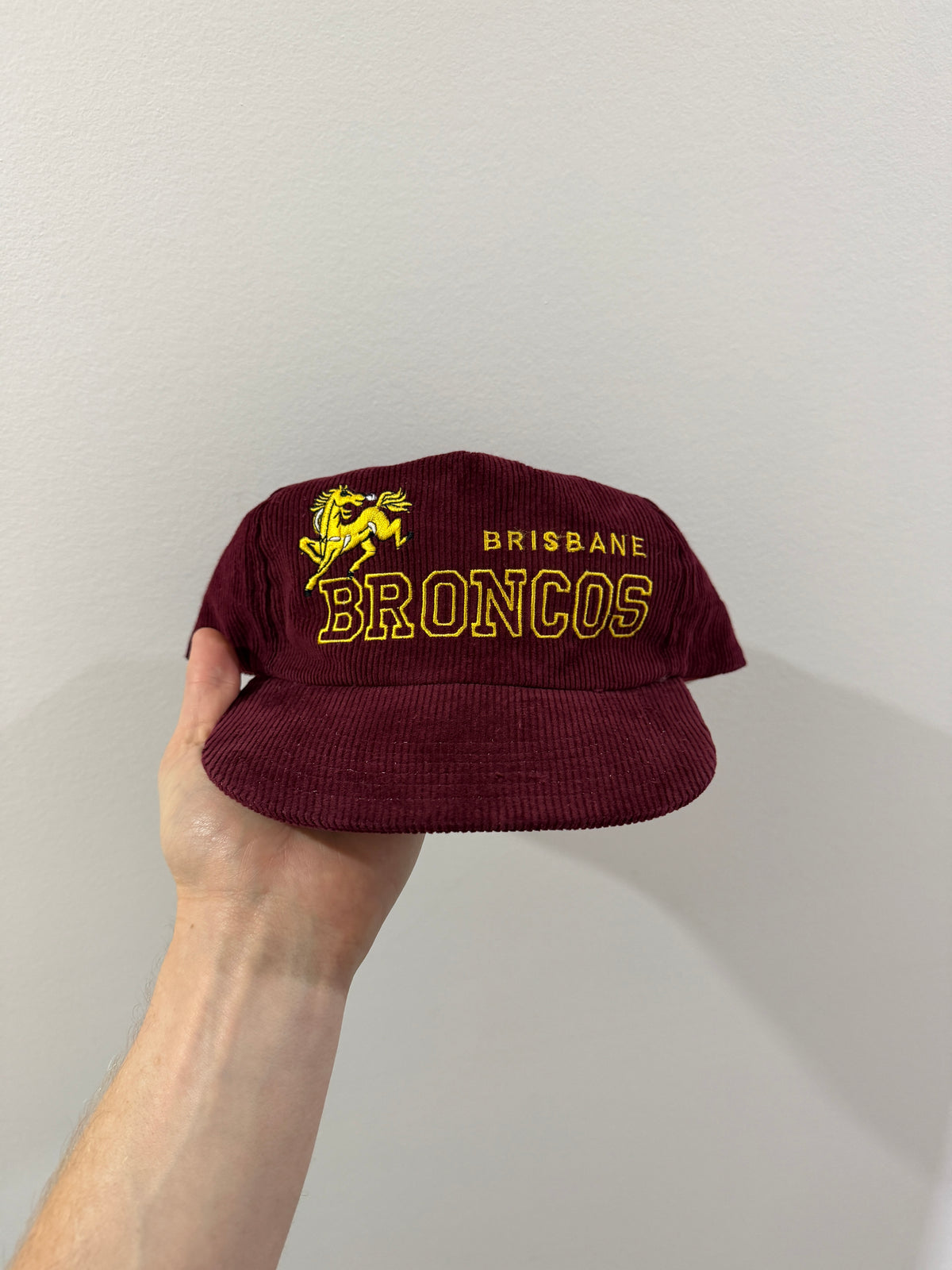 90s Brisbane Broncos Corduroy Hat NSWRL