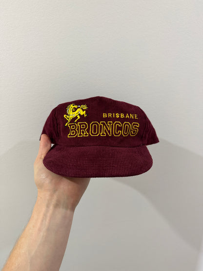 90s Brisbane Broncos Corduroy Hat NSWRL