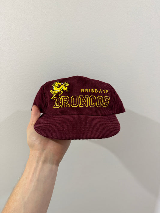 90s Brisbane Broncos Corduroy Hat NSWRL